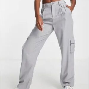 Women's Gray Cargo Pants